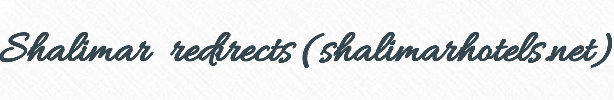 Shalimar redirects (shalimarhotels.net) Logo
